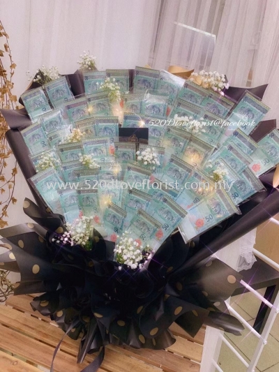 Money Roses Bouquet 有钱花 Kuala Lumpur Kl Malaysia Selangor Cheras Supplier Suppliers Supply Supplies 520 D Love Florist