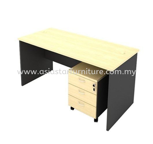 5' Office Table/desk | Study Table | Computer Table c/w Mobile Pedestal 3D - study/office table Setia Alam | study/office table Subang | study/office table Taipan USJ