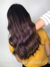 Purple Highlights Hair Color