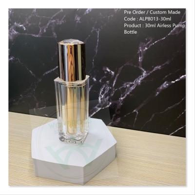 30ml Unique Acrylic Airless Pump Bottle (Lotion Pump) - ALPB013