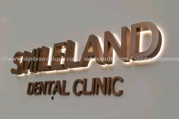 smileland dental clinic 3d led backlit signage signboard at klang kuala lumpur puchong shah alam