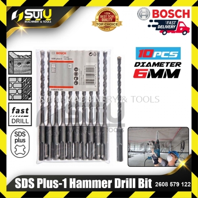 BOSCH 2608579122 SDS PLUS-1 Hammer Drill Bit (10 pcs)