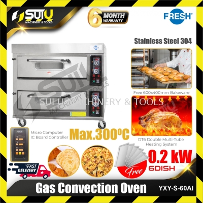 FRESH YXY-S-60AI 2 Layers Gas Convection Oven 0.2kW