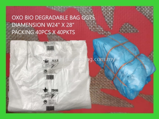 GG-75 OXO BIO DEGRADABLE BAG (+-1,600 PCS)