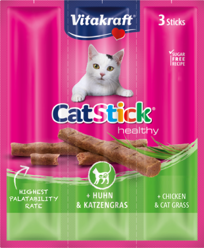 Vitakraft Cat Stick Chicken & Cat Grass