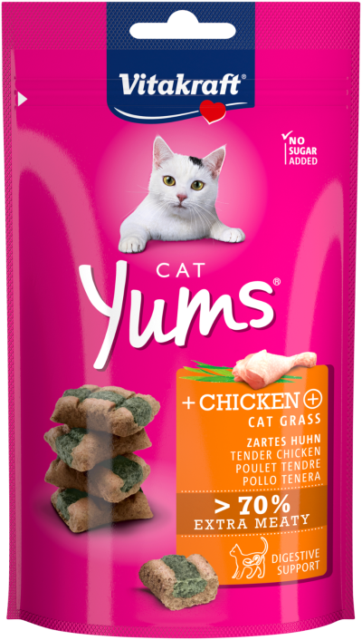 Vitakraft Cat Yums Chicken + Cat Grass