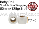 Baby Roll Stretch Film Wrapping 5cmx125g Plastic Wrap