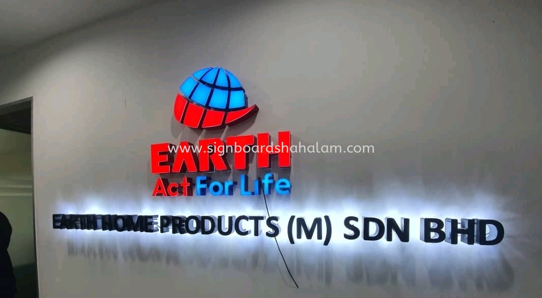 Earth Home (Malaysia) Sdn Bhd PJ - 3D Backlit Signboard
