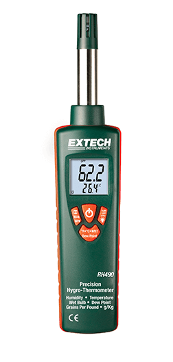 extech rh490 : precision hygro-thermometer