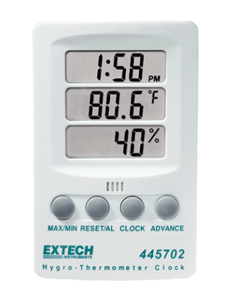 EXTECH 445702 : Hygro-Thermometer Clock