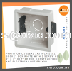 Partition Conceal 3x3 Inch Seal Socket Box White with 2 Screw Hole 3" x 3" 86 Type Construction and Electrical PB3x3W CABLE / POWER/ ACCESSORIES