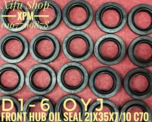 FRONT HUB OIL SEAL 21X35X7/10 C70 D1-6 LNE 