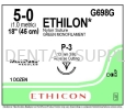 ETHILON SUTURE 5/0 GREEN (NON ABSORBABLE) #G698G, J&J Suture (Non-Absorbable) Dentistry Material