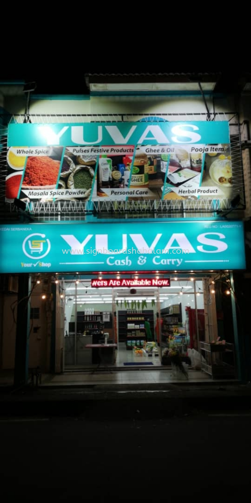 Yuvas Cash & Curry Klang - Zigzag Banner 