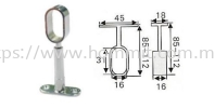 Oval Pipe Bracket (Center - Adjustable) Pipe & Bracket