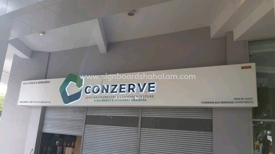 Conzerve Eco Services Shah Alam - 3D backlit Signboard