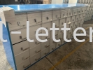 Aluminium Slot Model Letter Box / MailBox / Peti Surat With Padlock Aluminium Padlock Letter Box - Apartment 