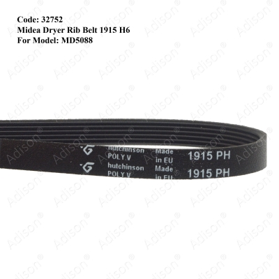 Code: 32752 Rib Belt 1915 H6 for Midea Dryer For MD5088