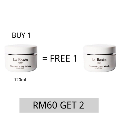 Natural Clay Mask 120ML BUY 1 FREE 1