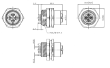 SPSH-M12X-08P-FF-SH700X-00A(H) Series Connectors Degson