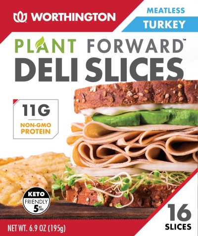 Worthington Meatless Turkey Deli Slices 195gm ( 16pcs / pkt )