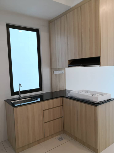 Kitchen Area Dry&Wet Kitchen Cabinet Modern Interior Design Ideas-Renovation-Residential-Johor Bahru