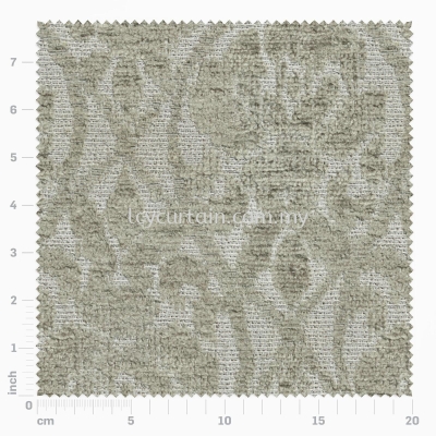 Damask Chenille Upholstery Astico Brenta 04 Smoke