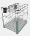 THREE LAYERS FUNCTION PULL OUT BASKET STEEL ( POLISH CHROME ) BASKET KITCHEN BASKET