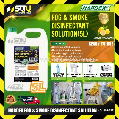 HARDEX HD-1805-FSR / HD1805FSR 5L Fog & Smoke Disinfectant Solution (Ready To Use)
