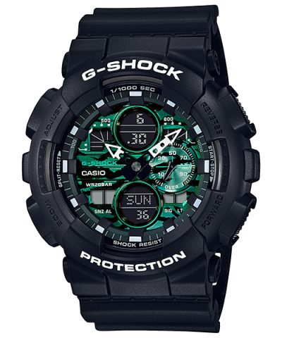 G-SHOCK GA-140MG-1A MIDNIGHT GREEN ANALOG DIGITAL WATCH