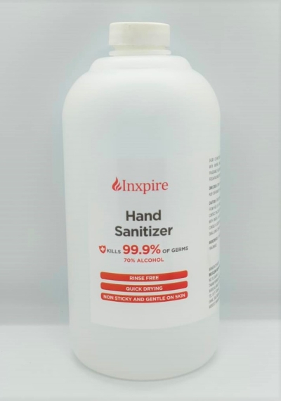 Inxpire 70% Alcohol Hand Sanitizer 1L