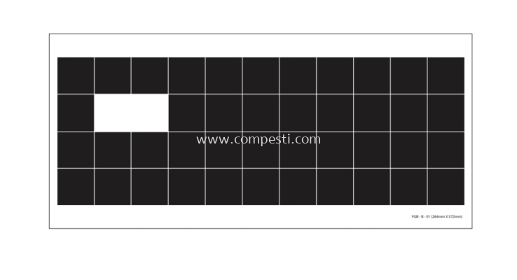 Fly Glue Board Black 01 - 264mm x 572mm