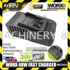 WORX WA3924 20V 2.0A Li-ion Battery Fast Charger 40W Charger Battery & Electrical