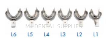 STAINLESS STEEL IMPRESSION TRAYS WITH RETENTION RIM FOR EDENTOLOUS (LOWER), BMS DENTAL