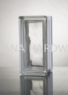 Long shape ordinary glass brick Half brick rectangle transparent GLASS BRICK ש