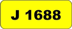 J1688 Rare Classic Plate