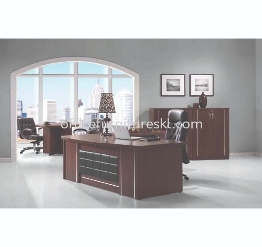 ZEBONI EXECUTIVE DIRECTOR OFFICE TABLE WITH SIDE OFFICE CABINET - Top 10 Best Value Director Office Table | Director Office Table Putra Jaya | Director Office Table Cyber Jaya | Director Office Table Bangi