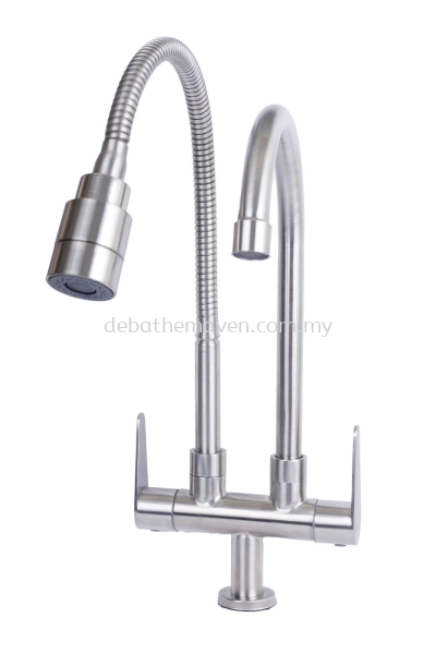 CODECOR - DOUBLE PILLAR SINK TAP