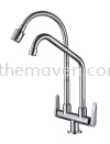 CODECOR - DOUBLE PILLAR SINK TAP Pillar Sink Tap Kitchen Faucet