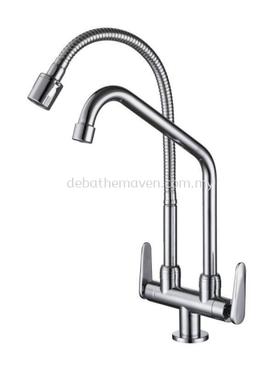 CODECOR - DOUBLE PILLAR SINK TAP