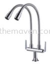 CODECOR - DOUBLE PILLAR FLEXI SINK TAP Pillar Sink Tap Kitchen Faucet