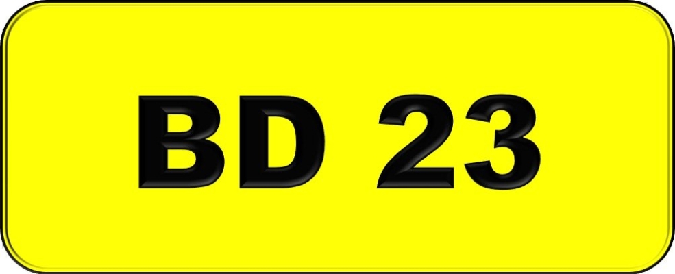 Number Plate BD23