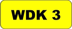 VIP Nice Number Plate (WDK3) All Plate
