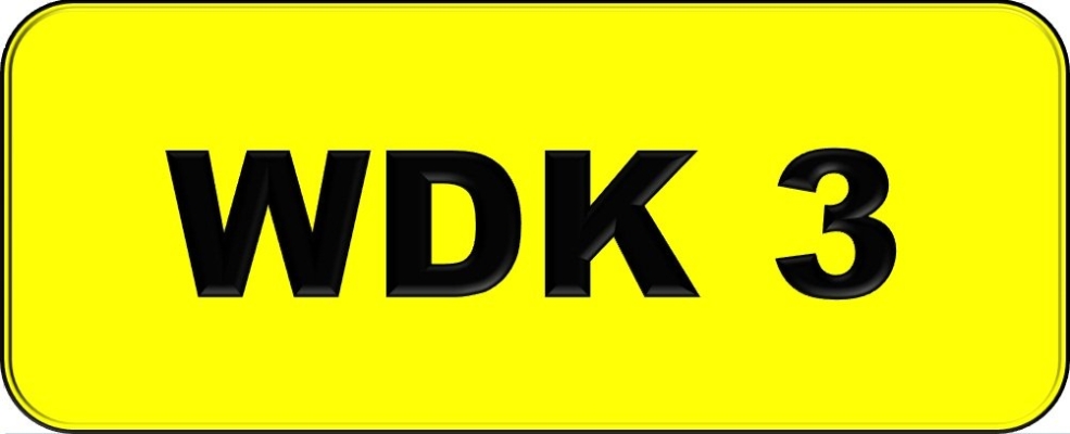 VIP Nice Number Plate (WDK3)