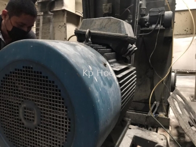 Replace & install 50hp motor for rice polishing machine