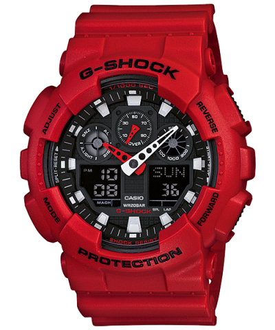 G-SHOCK GA-100B-4A STANDARD ANALOG-DIGITAL WATCH