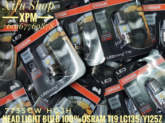 HEAD LIGHT BULB LED T19 100% ORIGINAL OSRAM 7735CW 5/6W 13.5V P15D-25-1 7735CW LHIE 