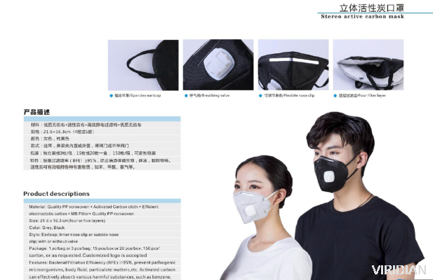 Stereo Active Carbon Mask