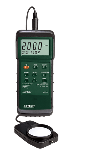 extech 407026 : heavy duty light meter with pc interface