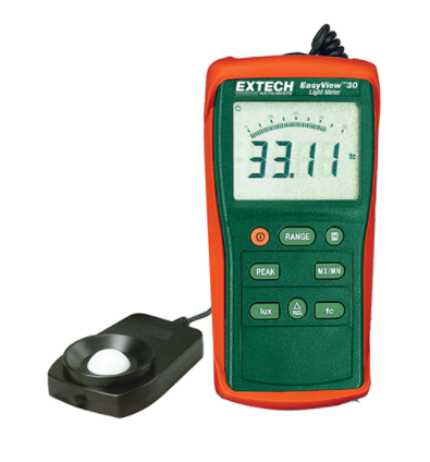 extech ea30 : easyview™ wide range light meter